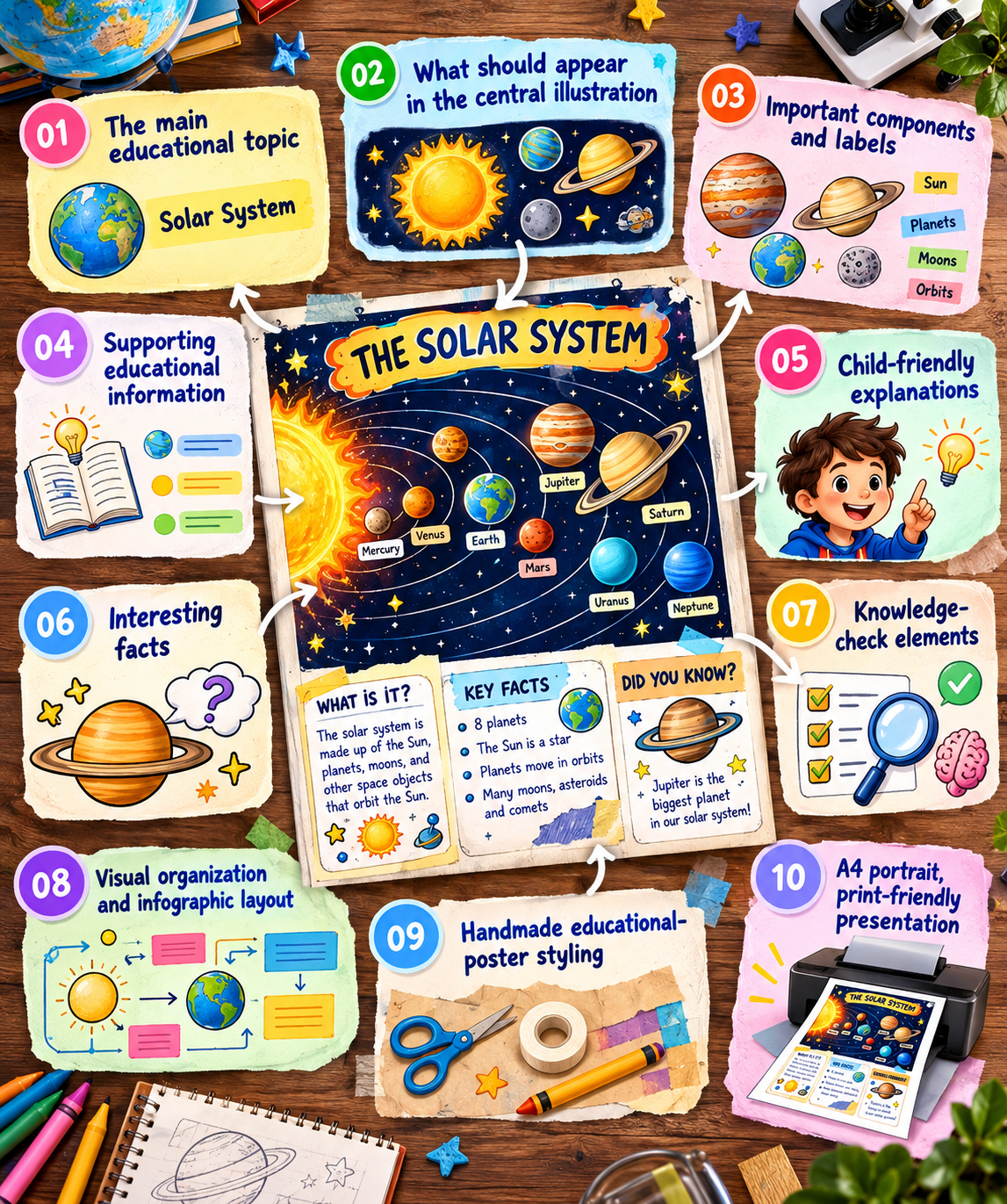 Science infographic prompt vault displayed across devices