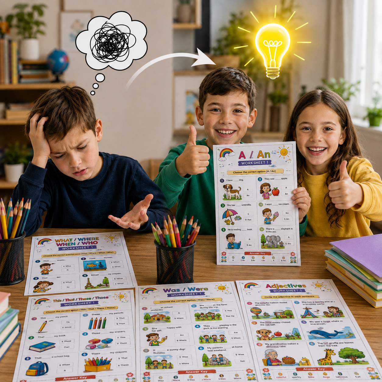 Was / Were worksheet sample